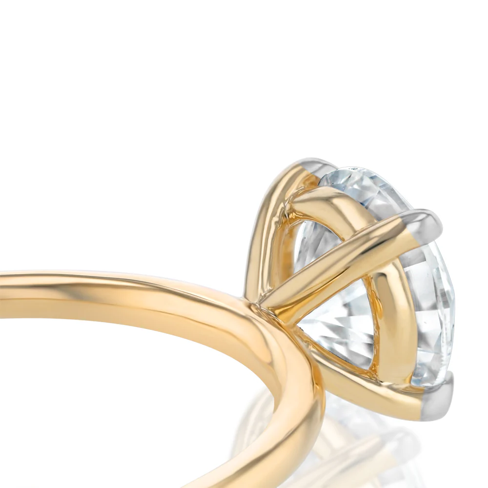 Luminesce Lab Grown 1 Carat Diamond Solitaire Ring in 9ct Yellow Gold - Image 3
