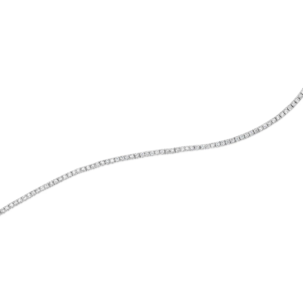 Luminesce Lab Grown 1 Carat Diamond Tennis Bracelet in Sterling Silver - Image 5