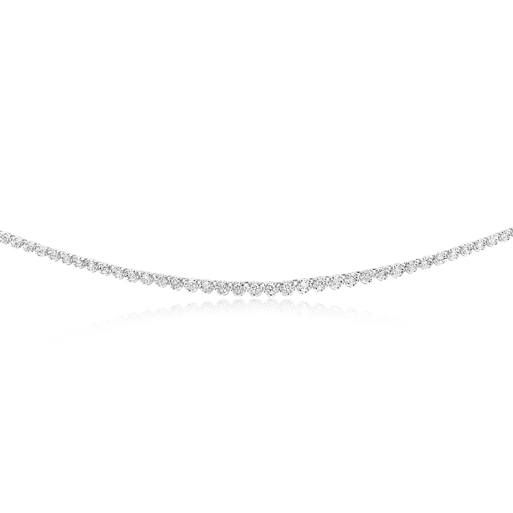 Luminesce Lab Grown 1 Carat Diamonds Necklace in Sterling Silver - Image 2