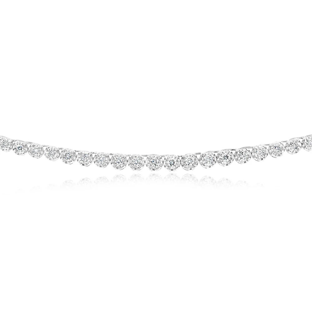Luminesce Lab Grown 1 Carat Diamonds Necklace in Sterling Silver - Image 3