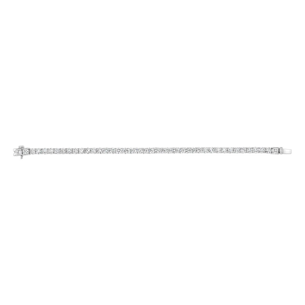Luminesce Lab Grown 10 Carats Diamond 18cm Tennis Bracelet in 9ct White Gold - Image 2