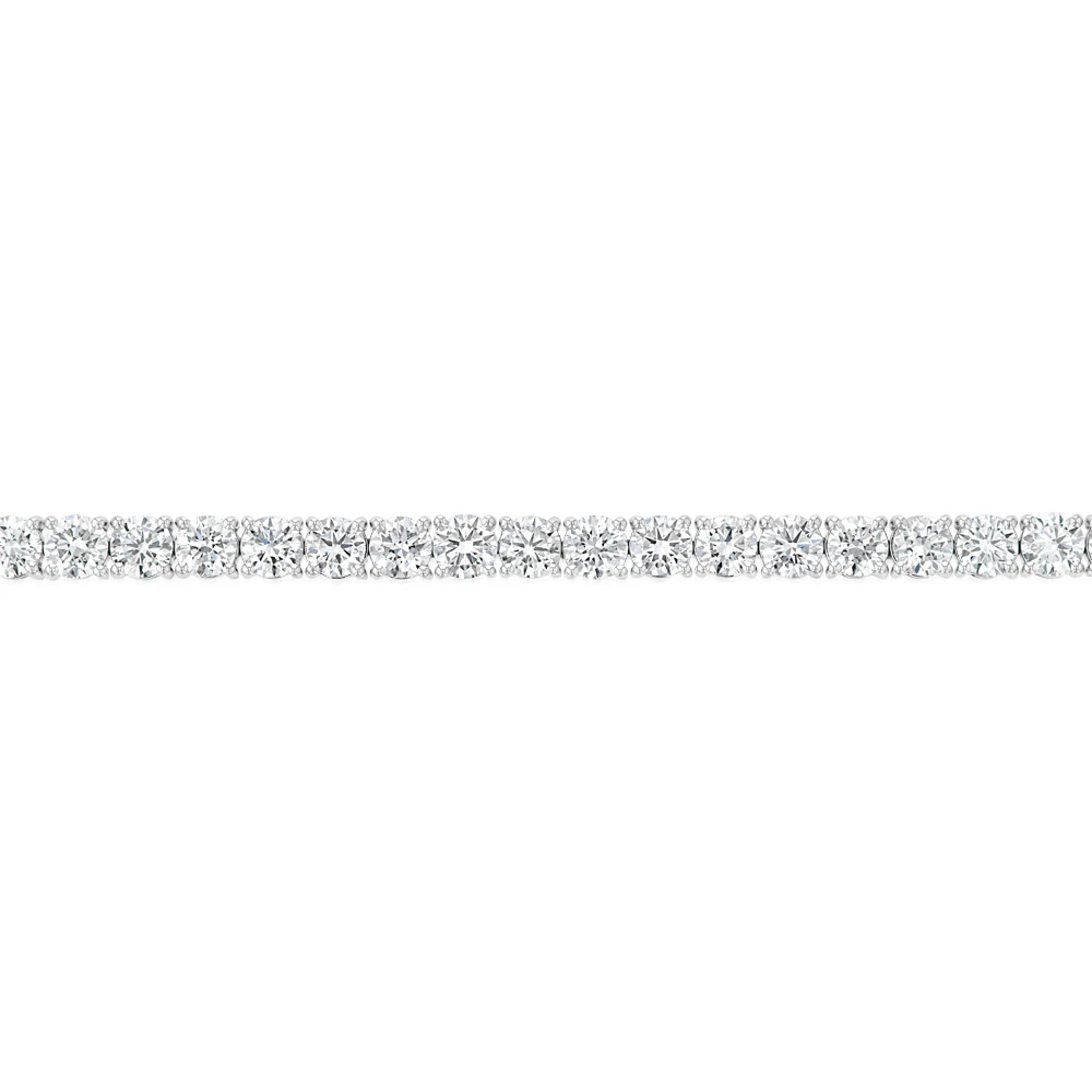 Luminesce Lab Grown 10 Carats Diamond 18cm Tennis Bracelet in 9ct White Gold - Image 3