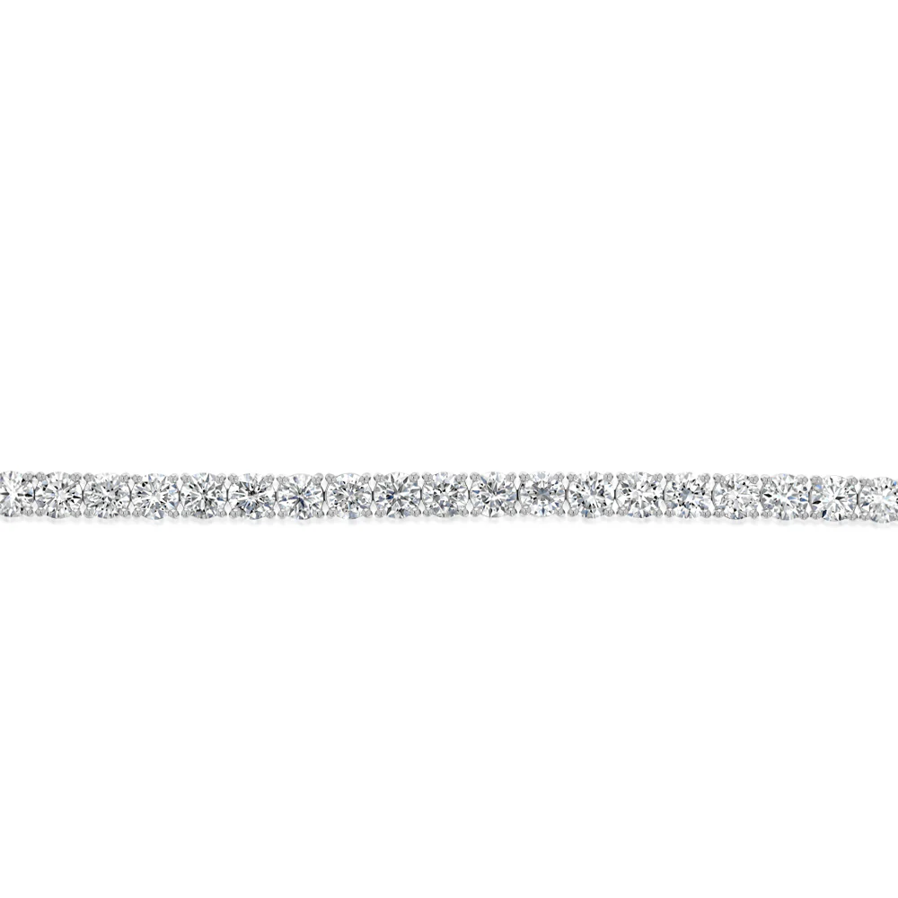 Luminesce Lab Grown 10 Carats Diamond 18cm Tennis Bracelet in 9ct White Gold - Image 3