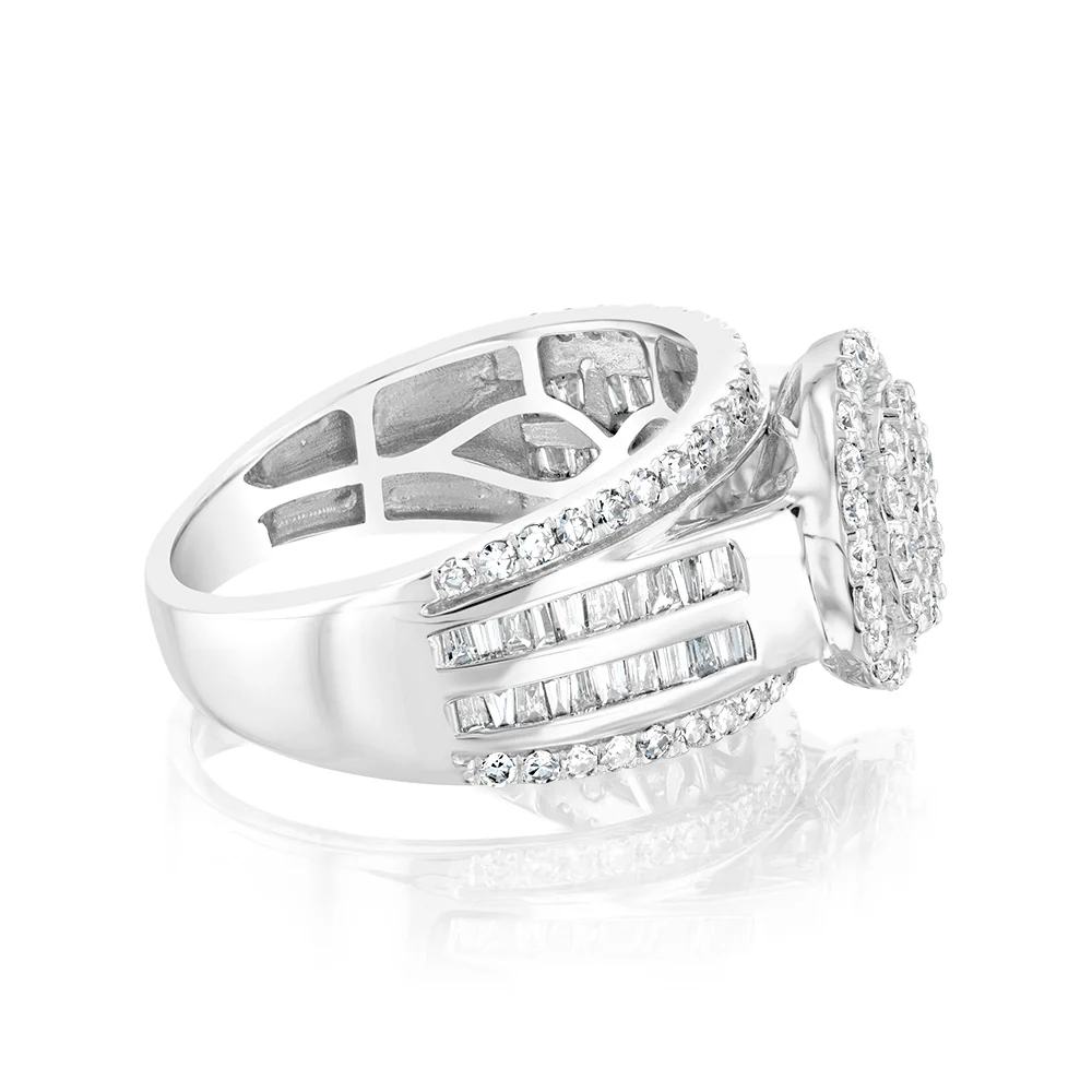 Luminesce Lab Grown 10ct White Gold Ring in 1 Carat Diamond - Image 2