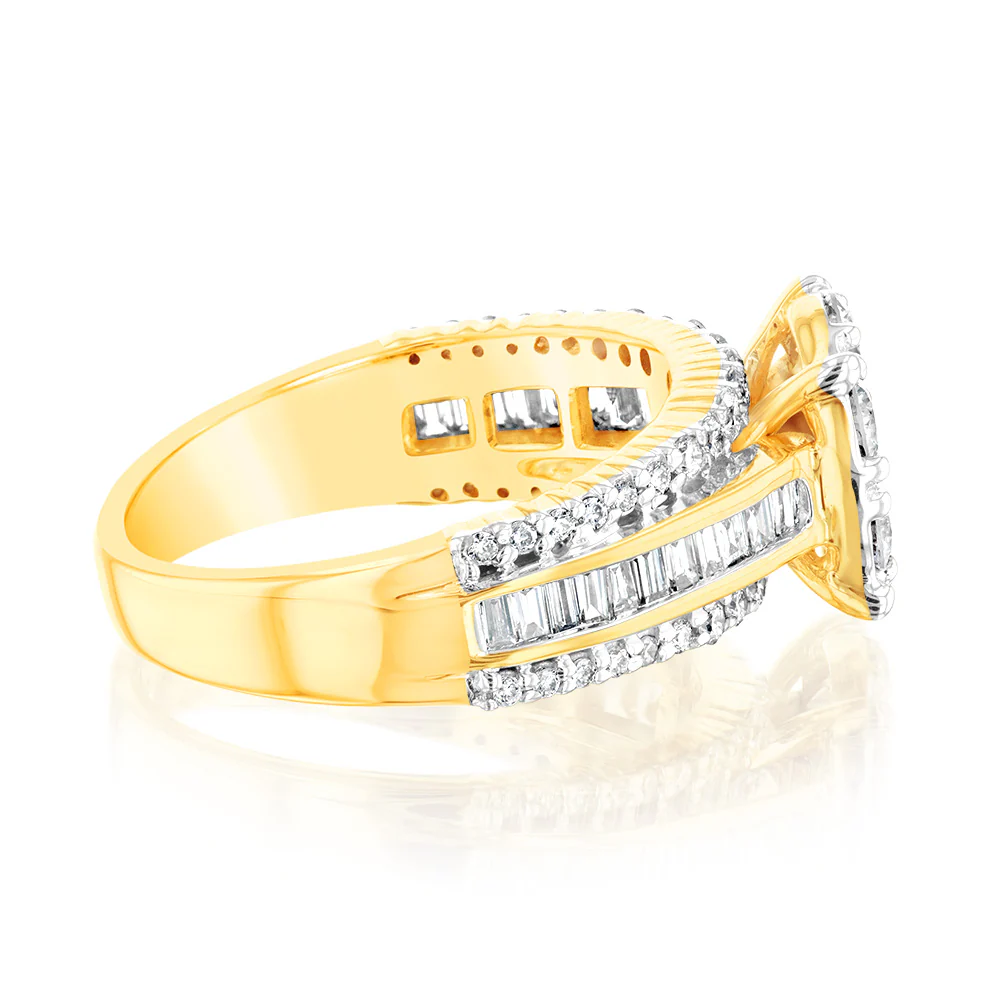 Luminesce Lab Grown 10ct Yellow Gold Ring in 1.25 Carat Diamond - Image 2