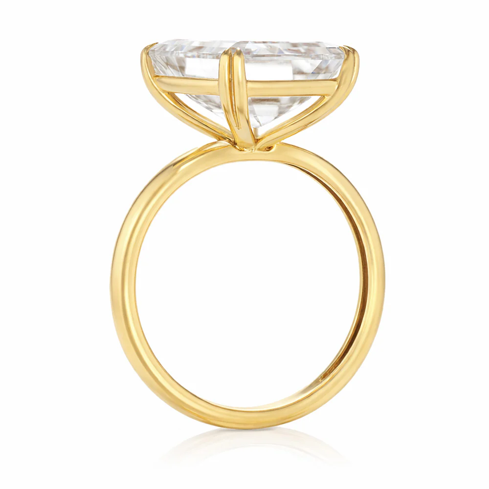 Luminesce Lab Grown 11 Carat Diamond Certified Solitaire Ring in 9ct Yellow Gold - Image 3