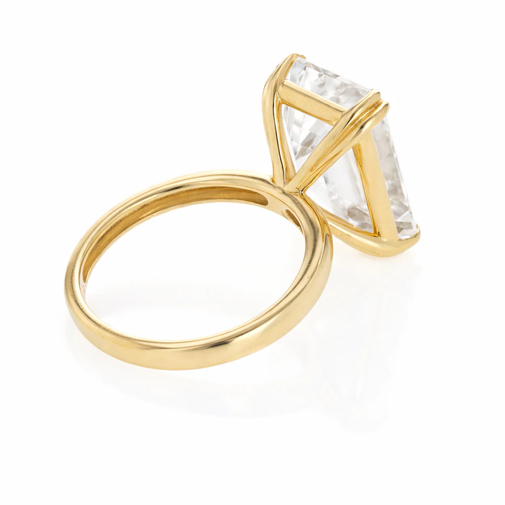 Luminesce Lab Grown 11 Carat Diamond Certified Solitaire Ring in 9ct Yellow Gold - Image 4