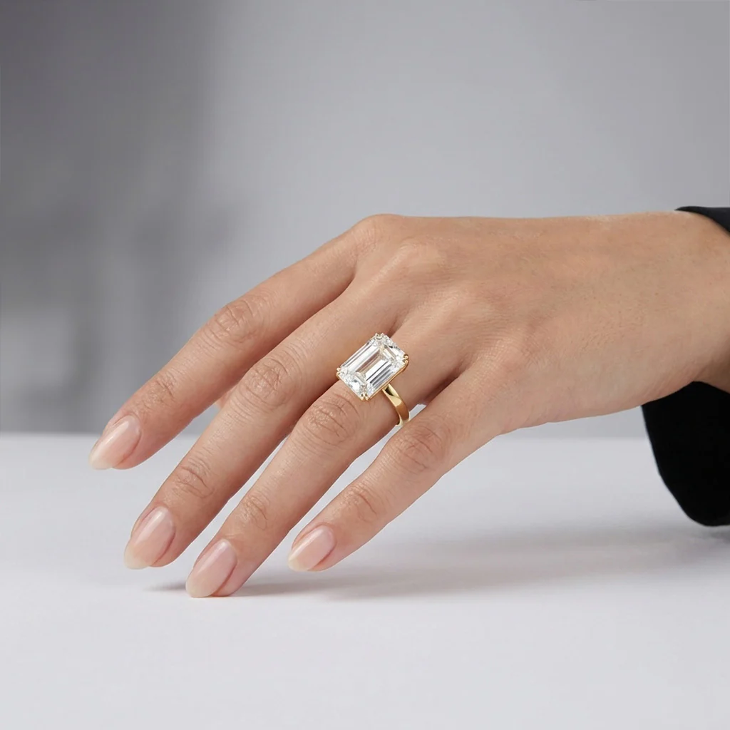 Luminesce Lab Grown 11 Carat Diamond Certified Solitaire Ring in 9ct Yellow Gold - Image 7