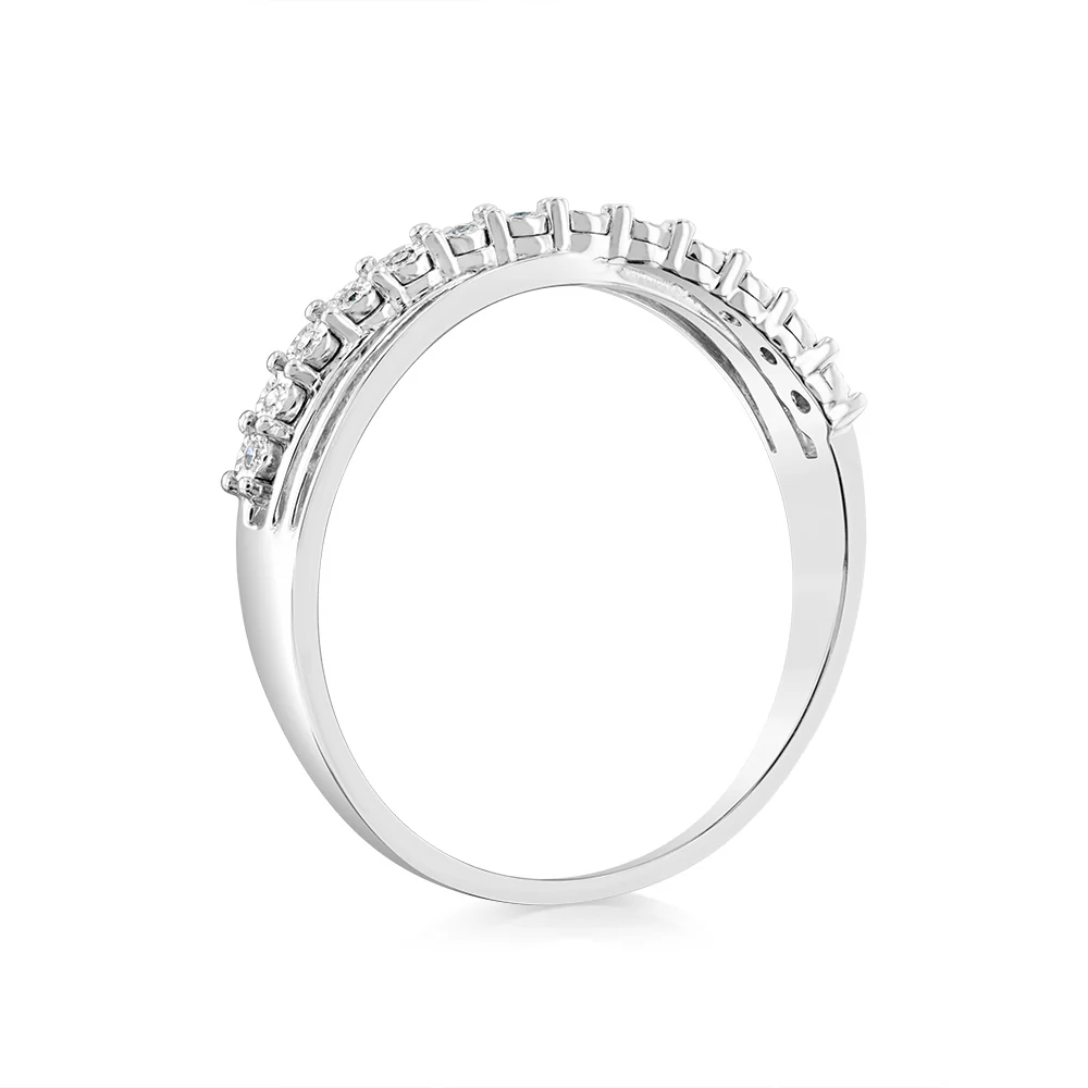 Luminesce Lab Grown 13 Diamonds Ring in Sterling Silver - Image 3