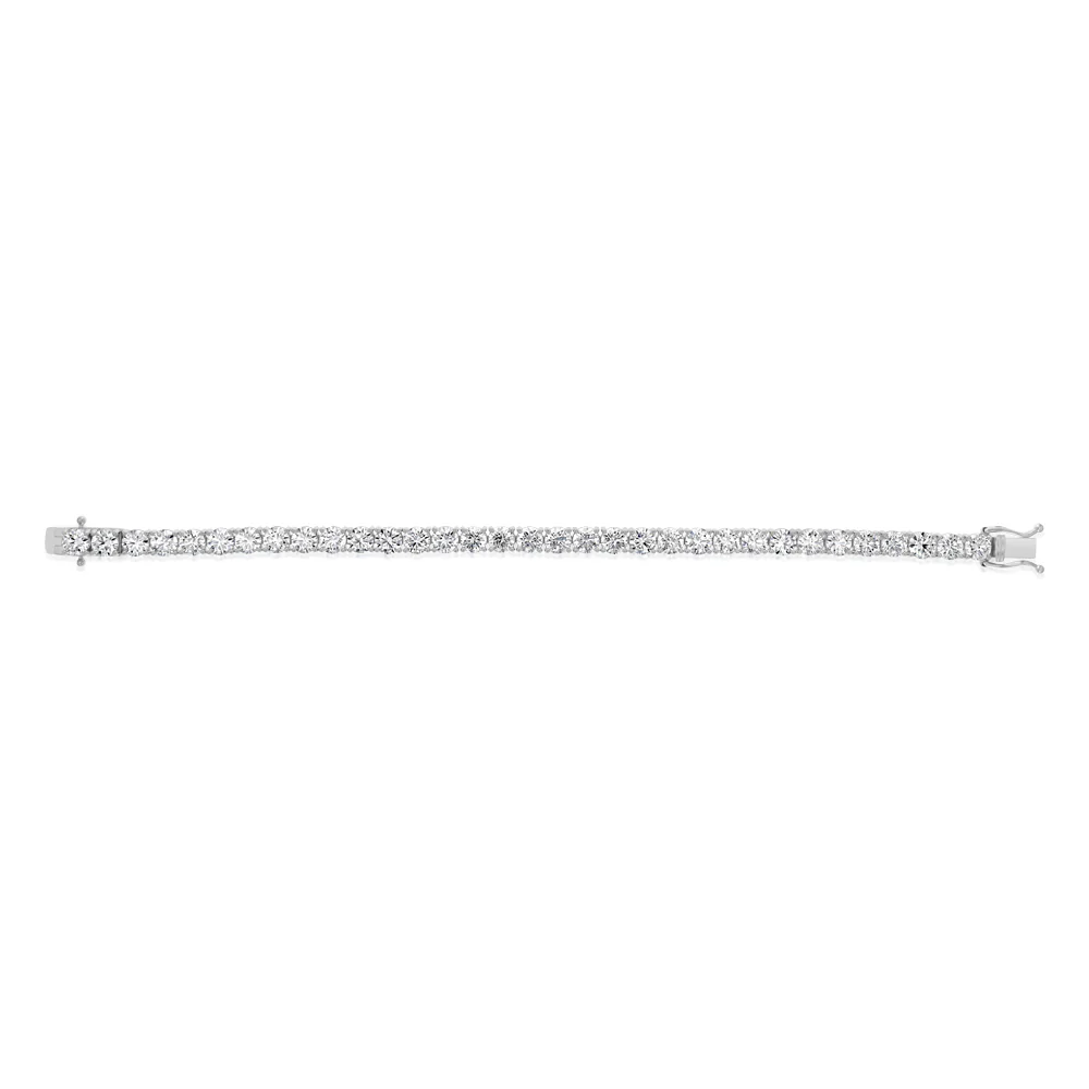 Luminesce Lab Grown 16 Carats Diamond Tennis Bracelet in 9ct White Gold - Image 2