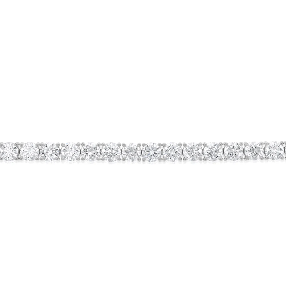 Luminesce Lab Grown 16 Carats Diamond Tennis Bracelet in 9ct White Gold - Image 3