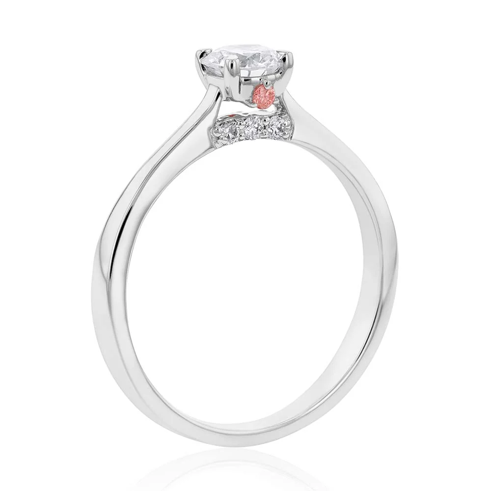 Luminesce Lab Grown 18ct White Gold 1/2 Carat Diamond Solitaire Engagment Ring - Image 2