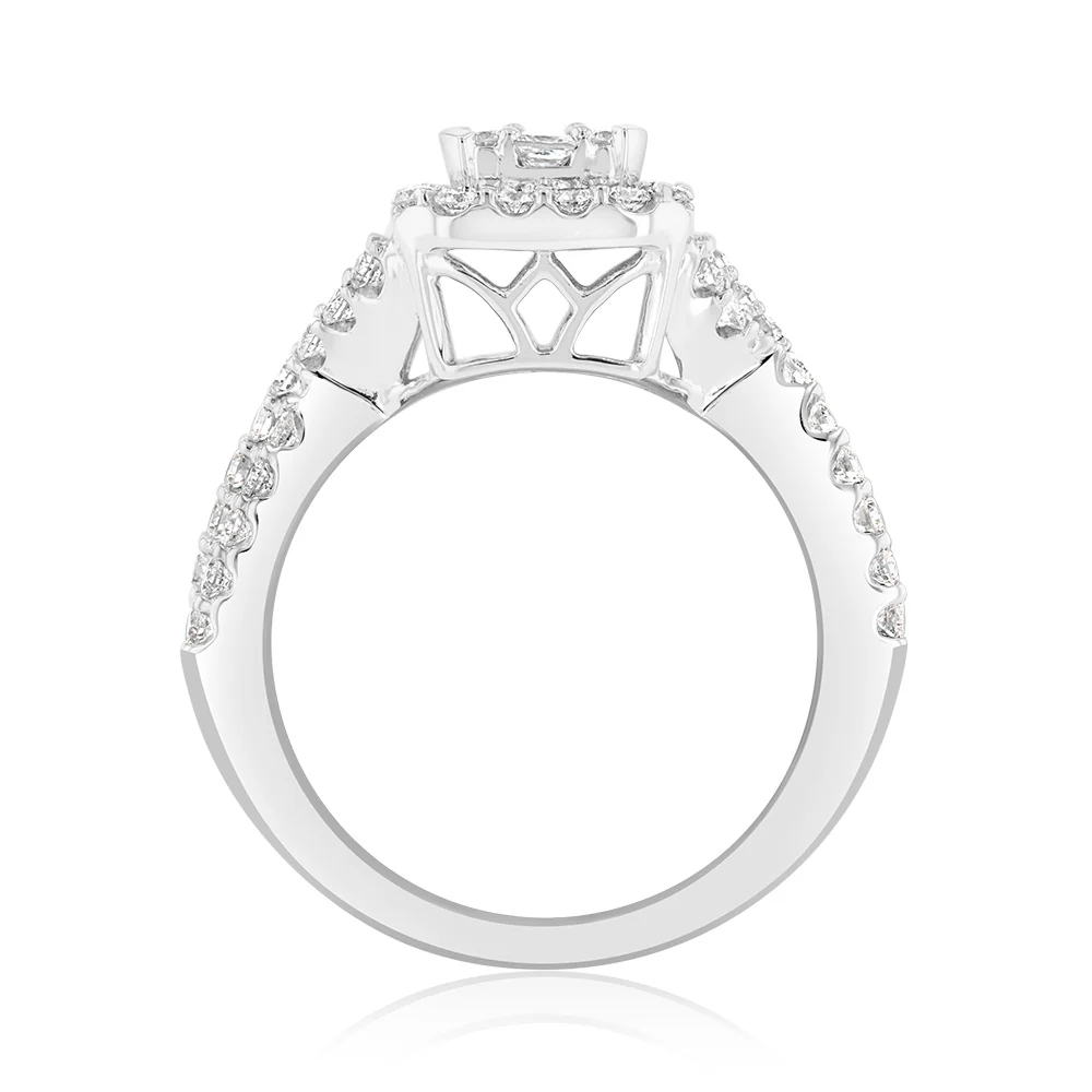 Luminesce Lab Grown 18ct White Gold 1 Carat Diamond Ring - Image 3