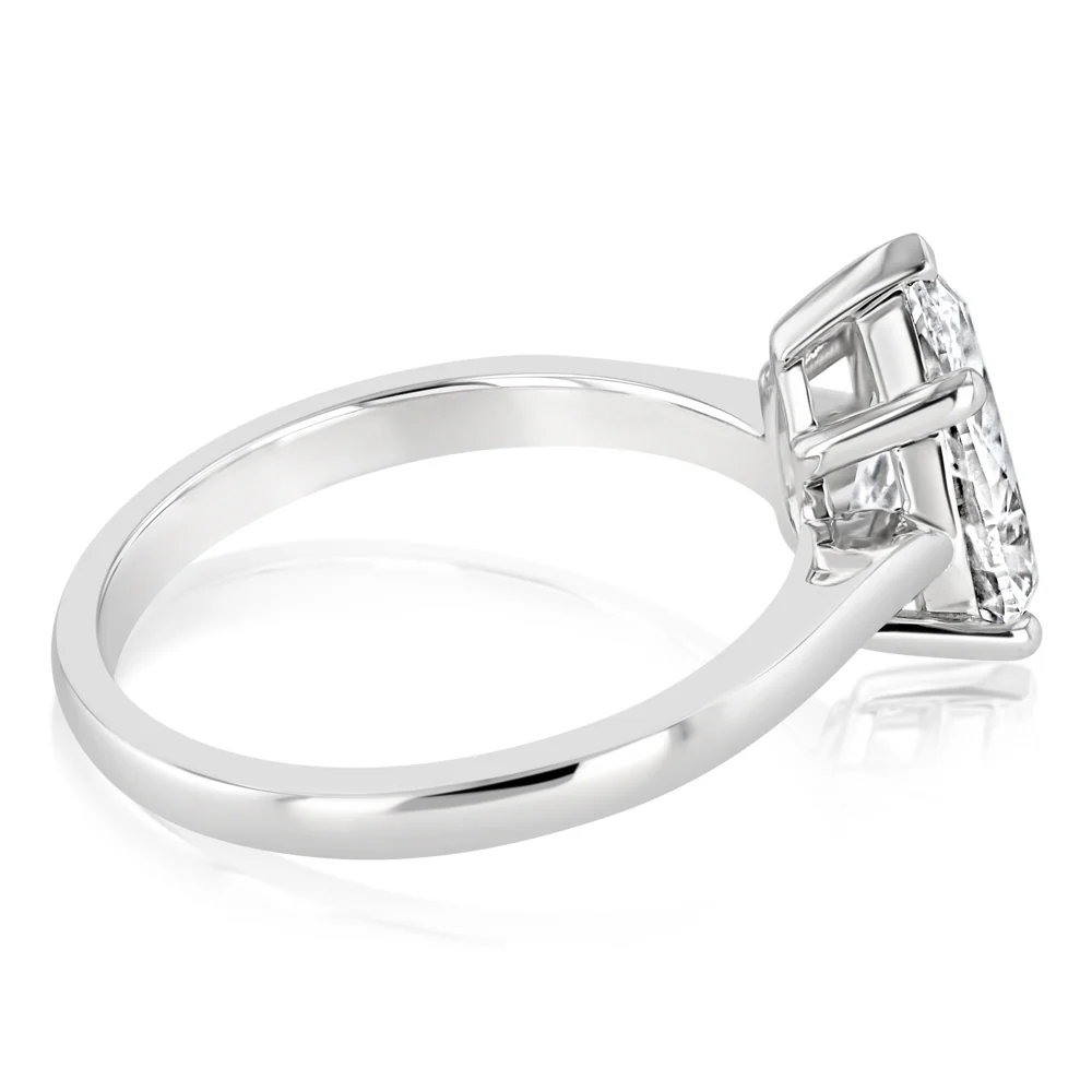 Luminesce Lab Grown 18ct White Gold 2 Carat Diamond Ring - Image 2
