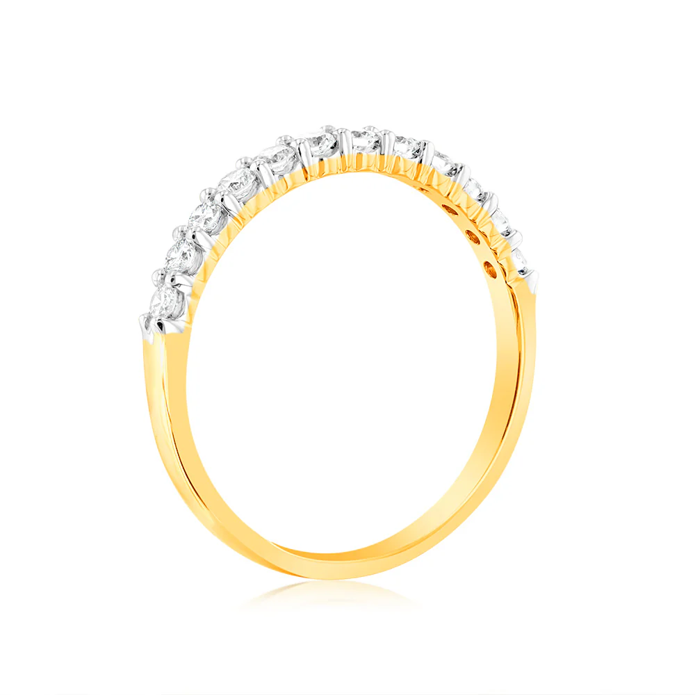 Luminesce Lab Grown 18ct Yellow Gold 0.30 Carat Diamond Eternity Ring - Image 3