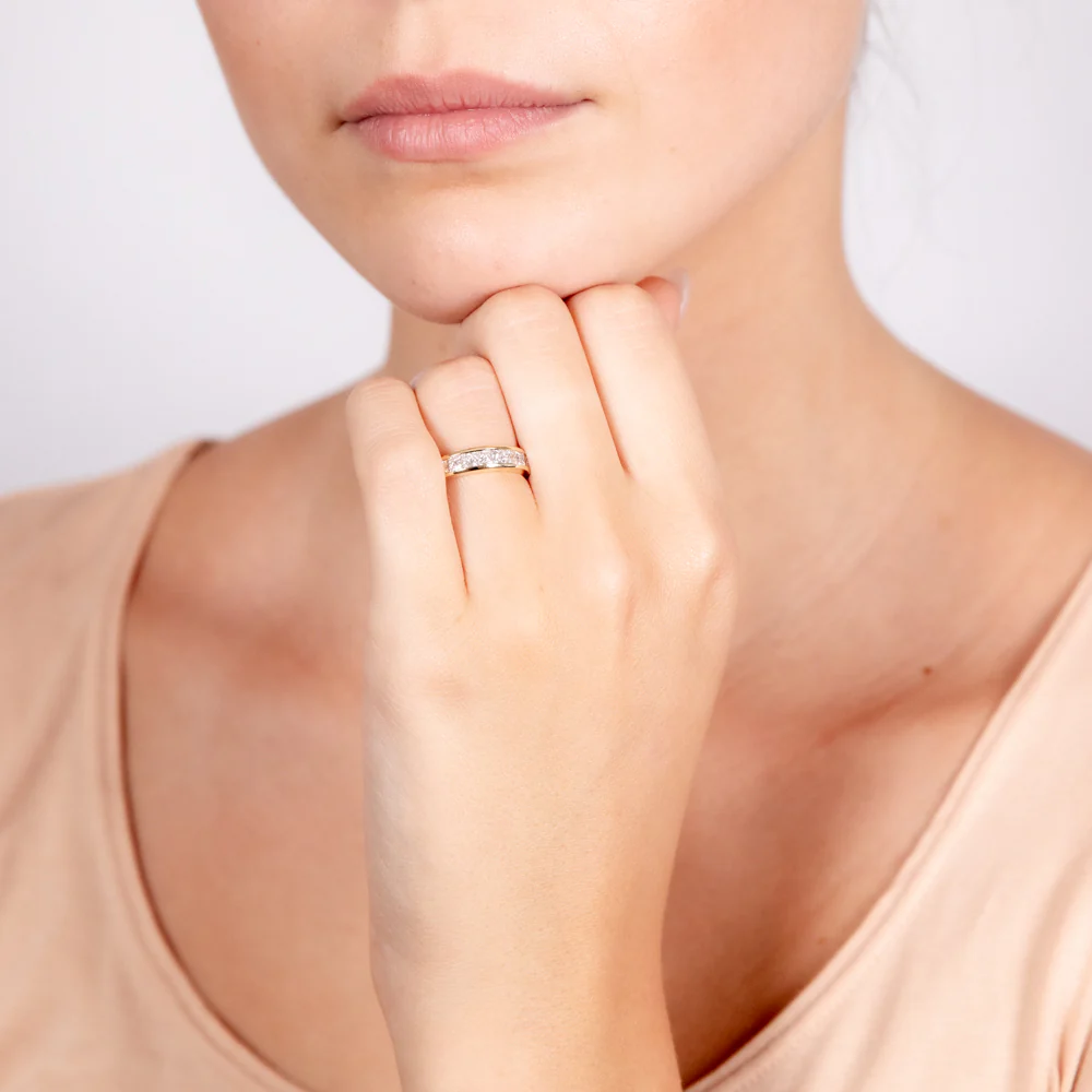 Luminesce Lab Grown 18ct Yellow Gold 0.70 Carat Diamond Wedder Ring - Image 4
