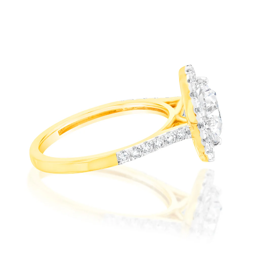 Luminesce Lab Grown 18ct Yellow Gold 2.5 Carats Diamond Solitaire Fancy Ring - Image 2