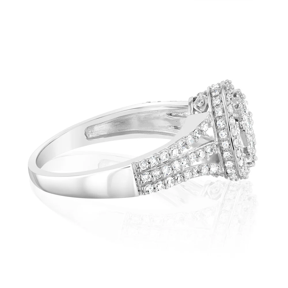 Luminesce Lab Grown 1Carat Diamond Ring in 9ct White Gold - Image 2