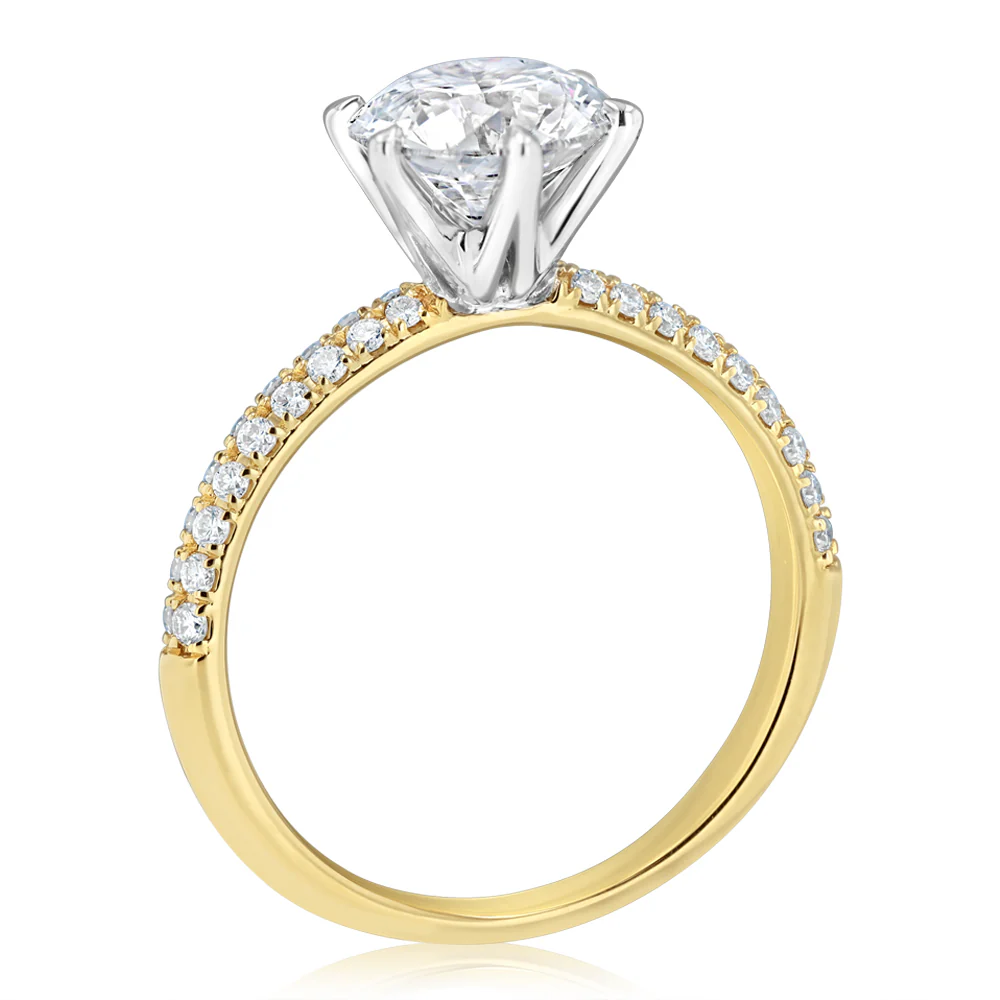 Luminesce Lab Grown 2.30 Carat Diamond Solitaire Ring in 9ct Yellow Gold - Image 3