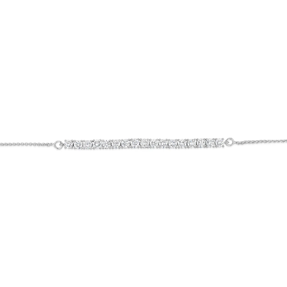 Luminesce Lab Grown 2 Carat Diamond Bolo Bracelet in Sterling SIlver - Image 2