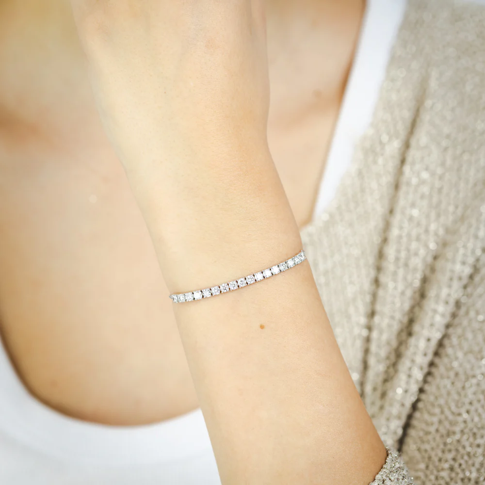 Luminesce Lab Grown 2 Carat Diamond Bolo Bracelet in Sterling SIlver - Image 3