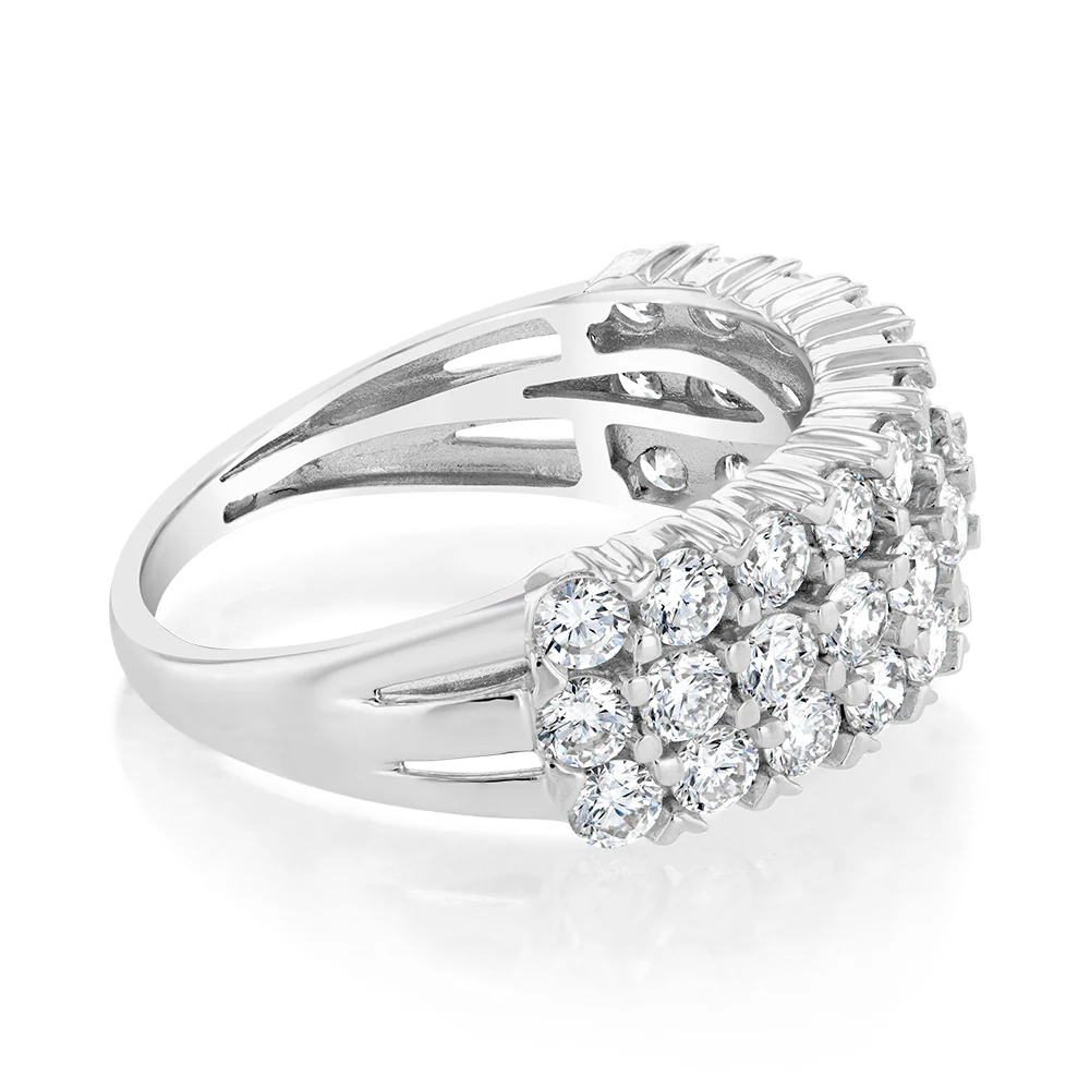 Luminesce Lab Grown 2 Carat Diamond Ring in Sterling Silver - Image 2