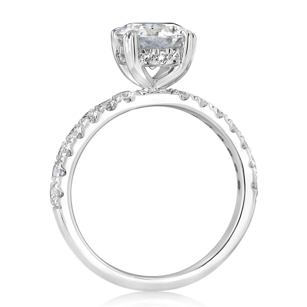Luminesce Lab Grown 2 Carat Diamond Ring in Sterling Silver - Image 3