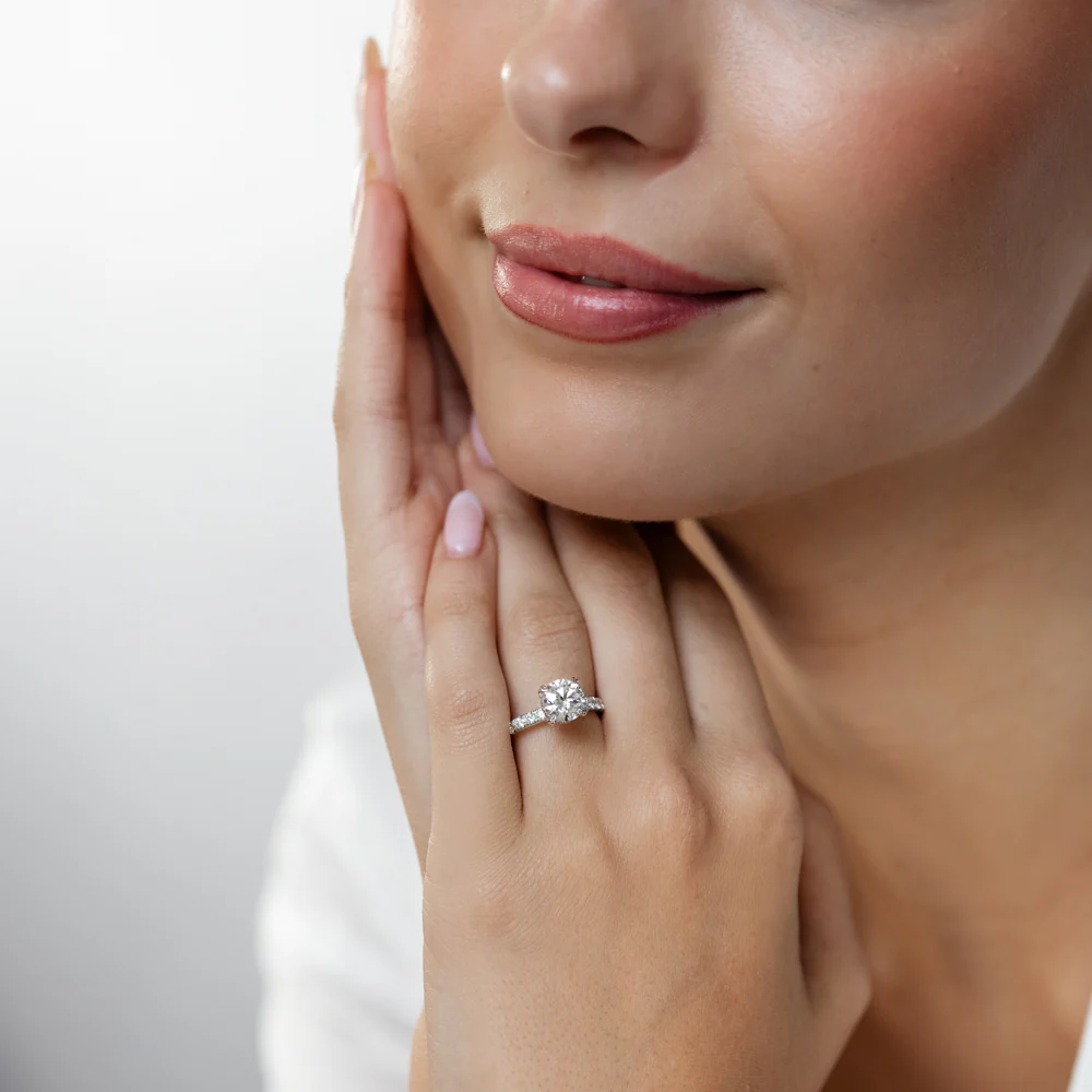 Luminesce Lab Grown 2 Carat Diamond Ring in Sterling Silver - Image 4