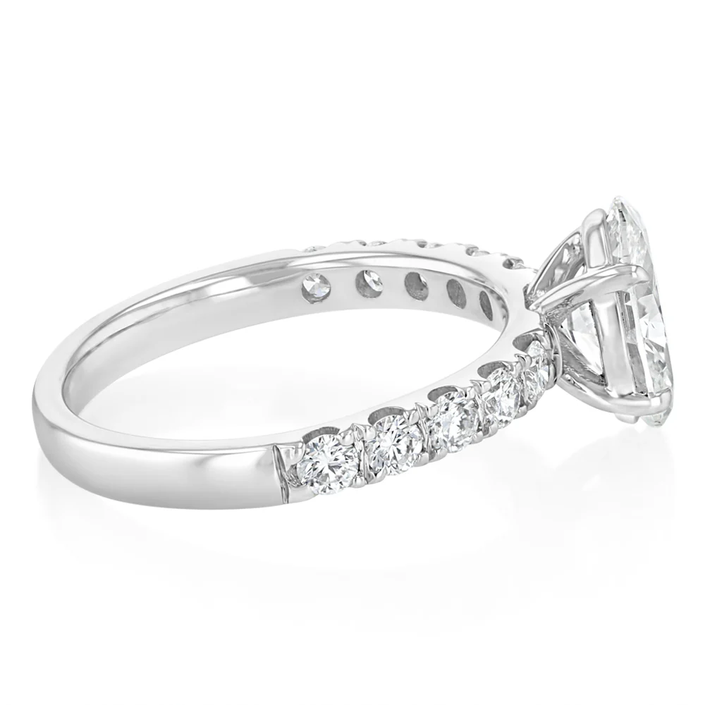 Luminesce Lab Grown 2 Carat Diamond Ring in Sterling Silver - Image 2