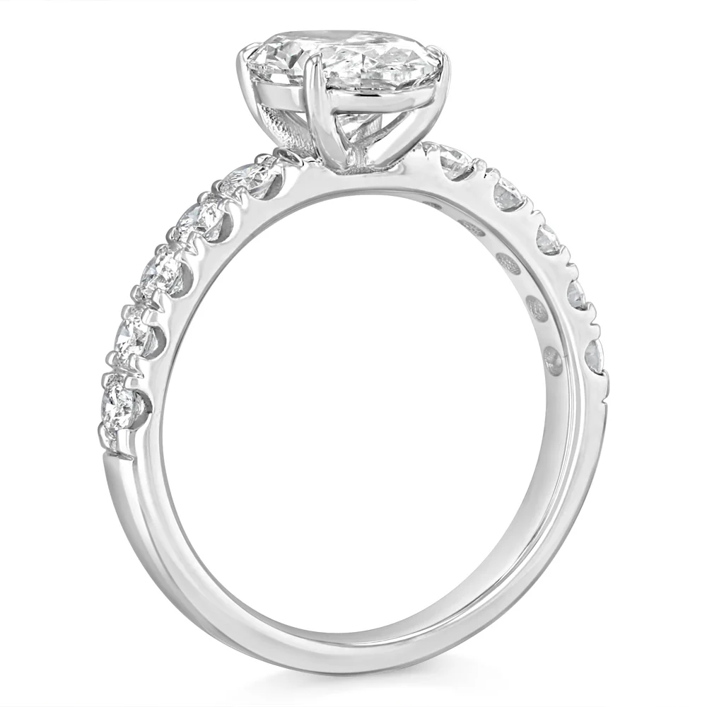 Luminesce Lab Grown 2 Carat Diamond Ring in Sterling Silver - Image 3