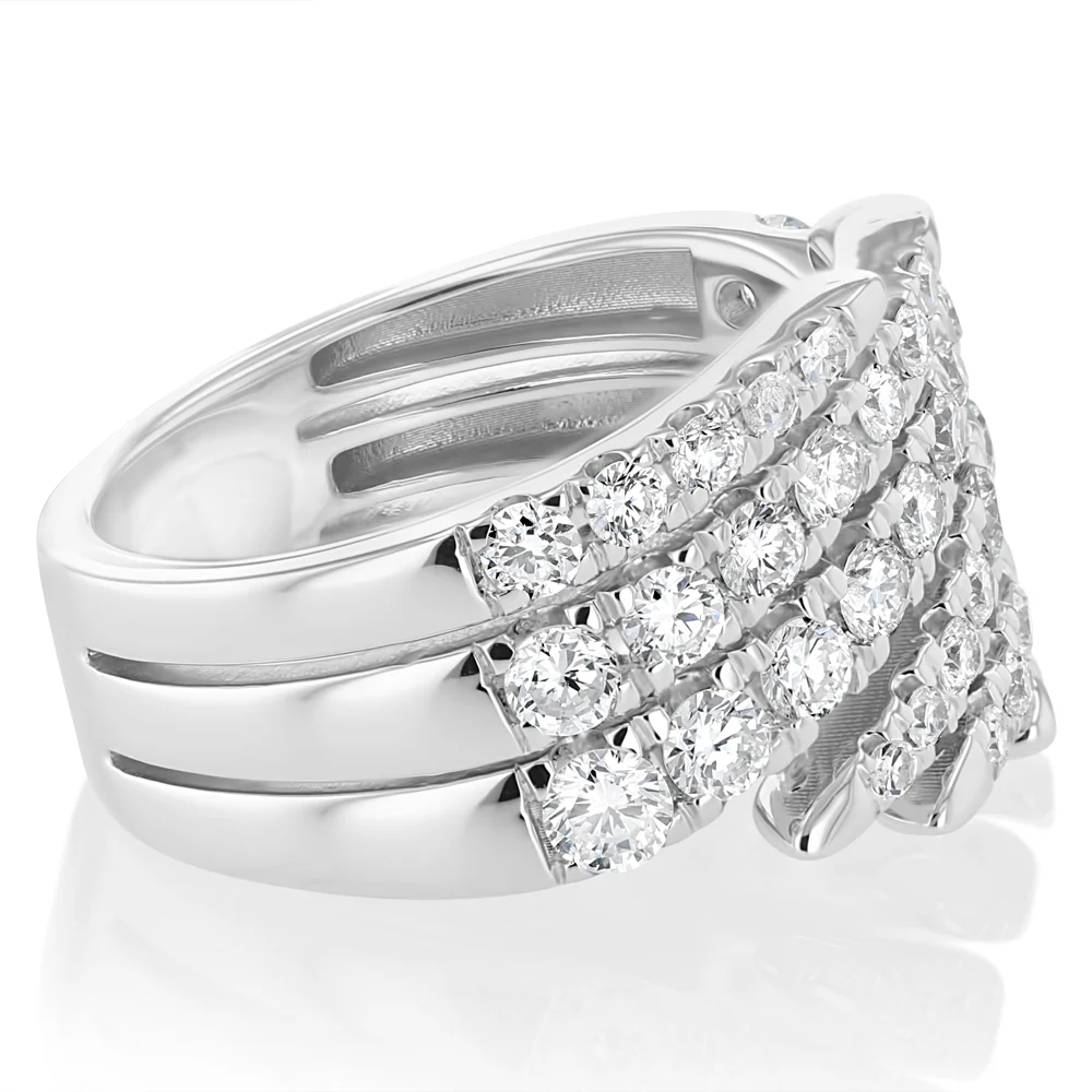Luminesce Lab Grown 2 Carat Diamond Ring in Sterling Silver - Image 2