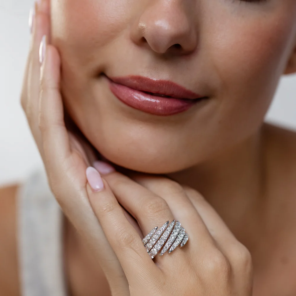 Luminesce Lab Grown 2 Carat Diamond Ring in Sterling Silver - Image 3