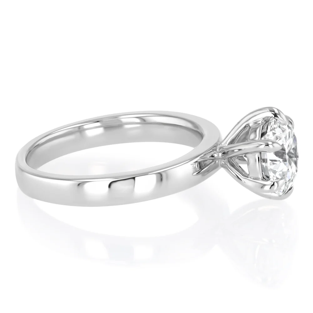 Luminesce Lab Grown 2 Carat Diamond Solitaire Ring in Platinum - Image 2