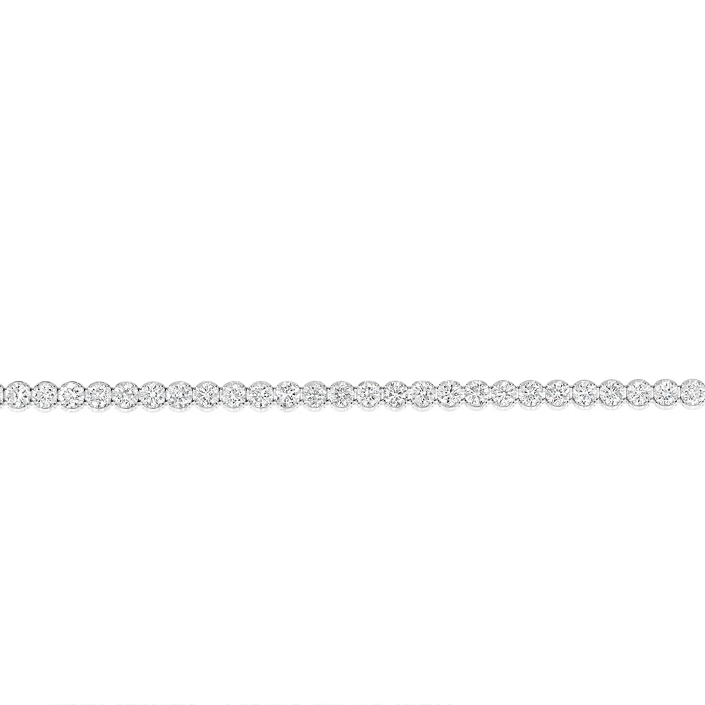 Luminesce Lab Grown 2 Carat Diamond Tennis Bracelet in 10ct White Gold - Image 3