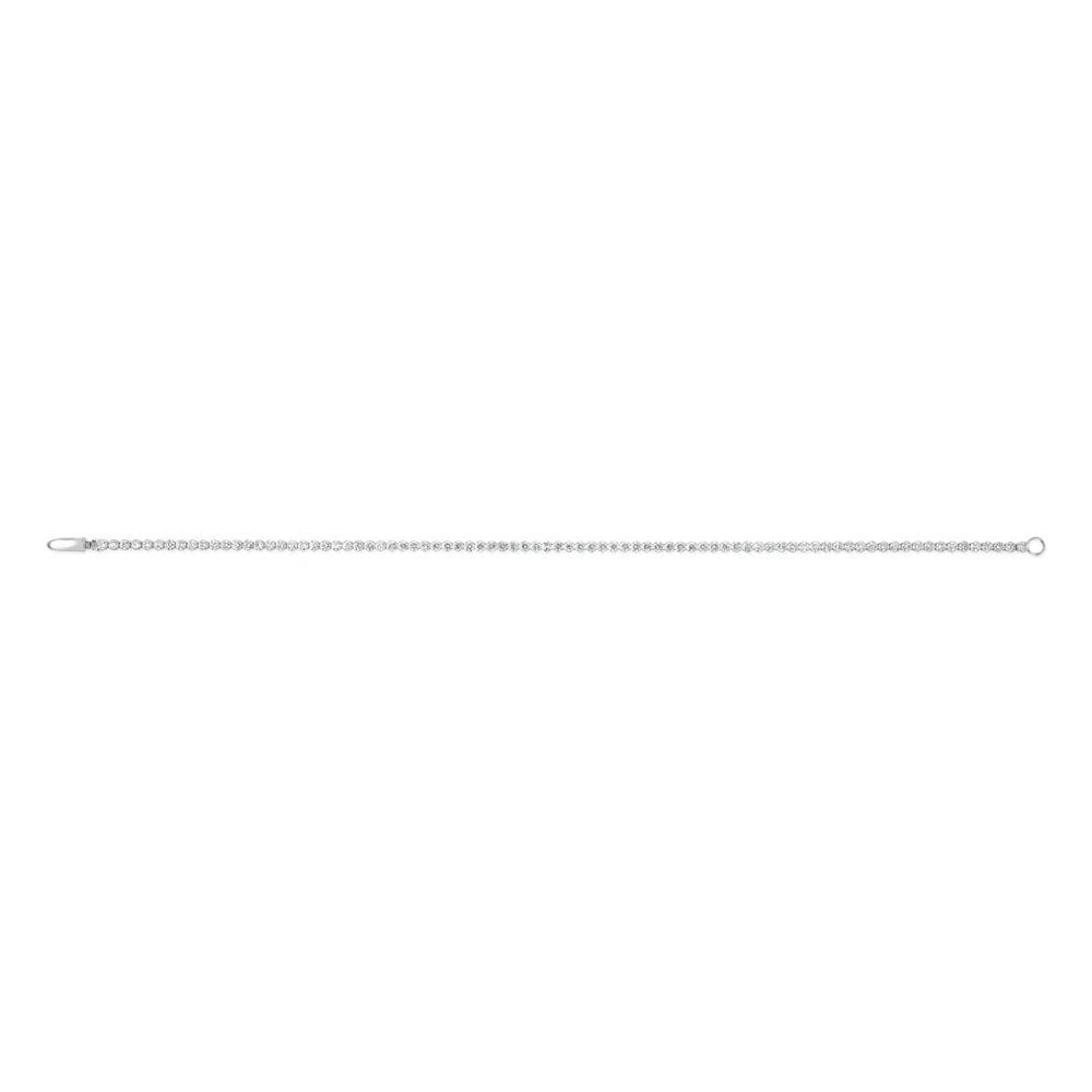 Luminesce Lab Grown 2 Carat Diamond Tennis Bracelet in 10ct White Gold - Image 5
