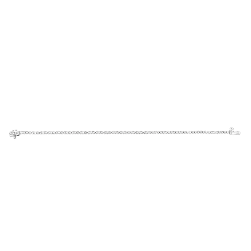 Luminesce Lab Grown 2 Carat Diamond Tennis Bracelet in Platinum - Image 2