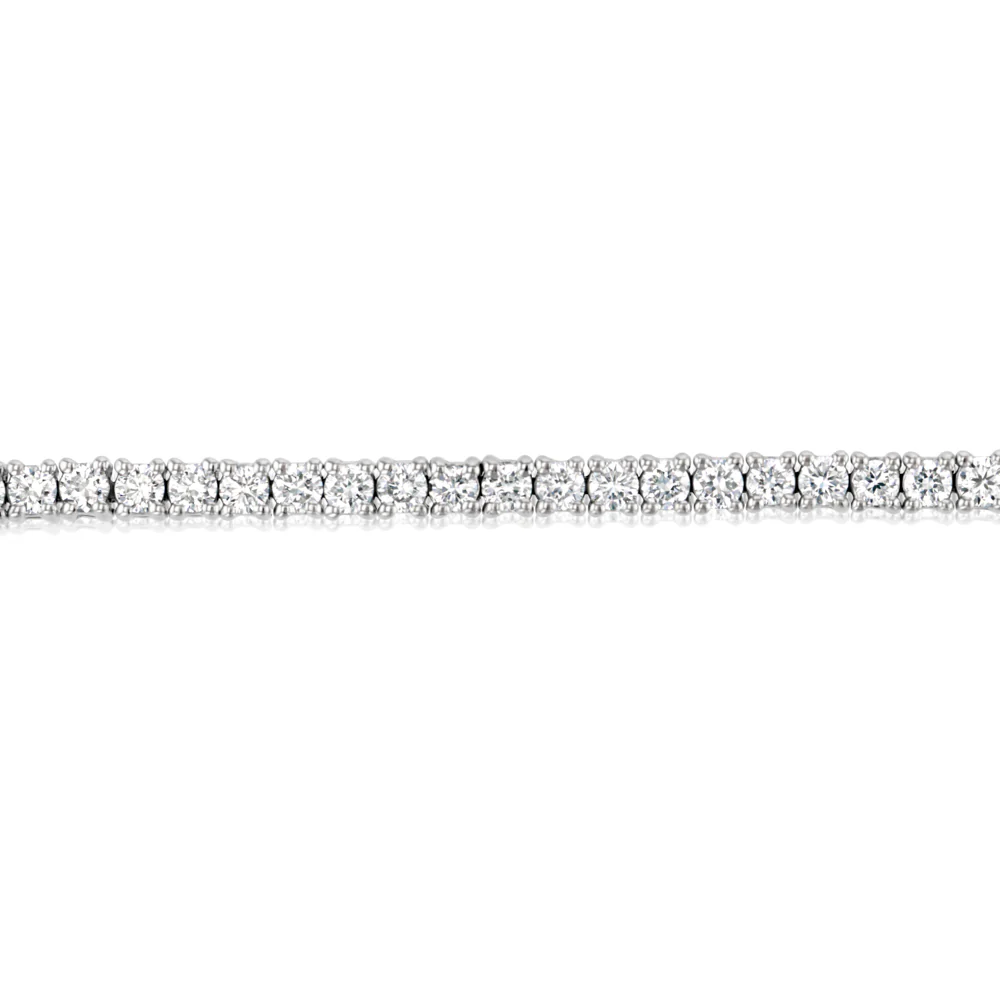 Luminesce Lab Grown 2 Carat Diamond Tennis Bracelet in Sterling Silver - Image 3