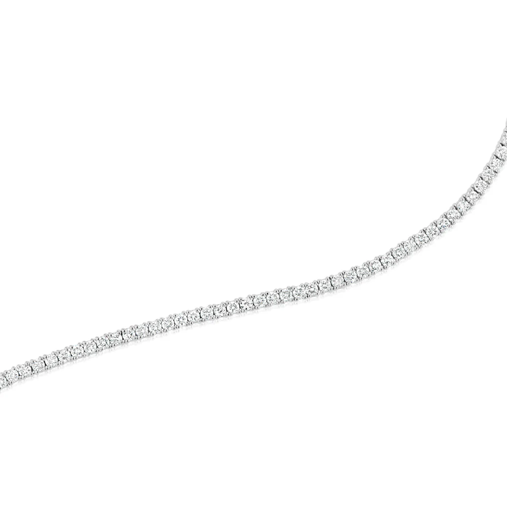 Luminesce Lab Grown 2 Carat Diamond Tennis Bracelet in Sterling Silver - Image 5