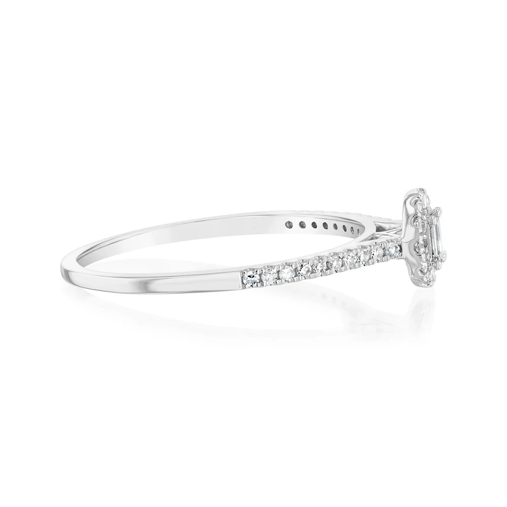 Luminesce Lab Grown 3/4 Carat Diamond Ring in 9ct White Gold - Image 2