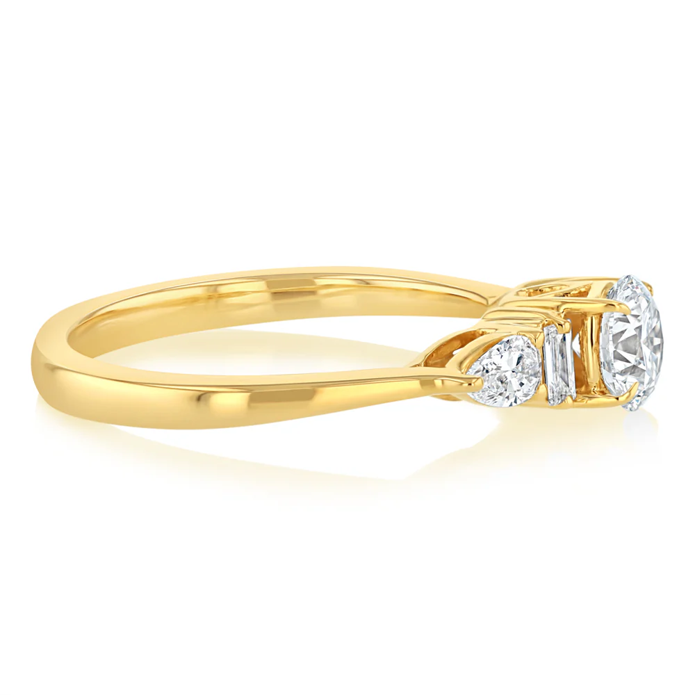 Luminesce Lab Grown 3/4 Carat Diamond Ring in 9ct Yellow Gold - Image 2