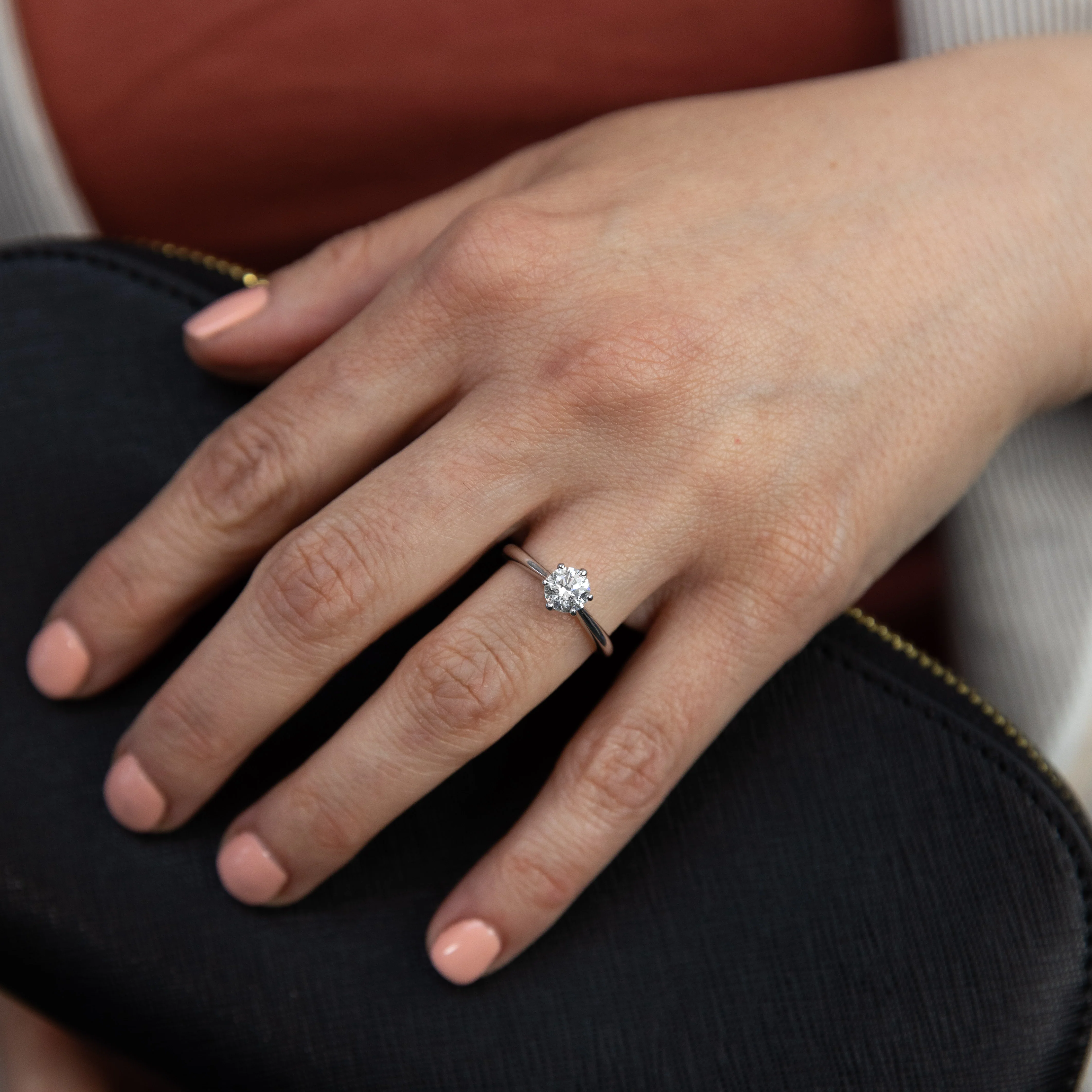 Luminesce Lab Grown 3/4 Carat Diamond Solitaire Ring set in 14ct White Gold - Image 3