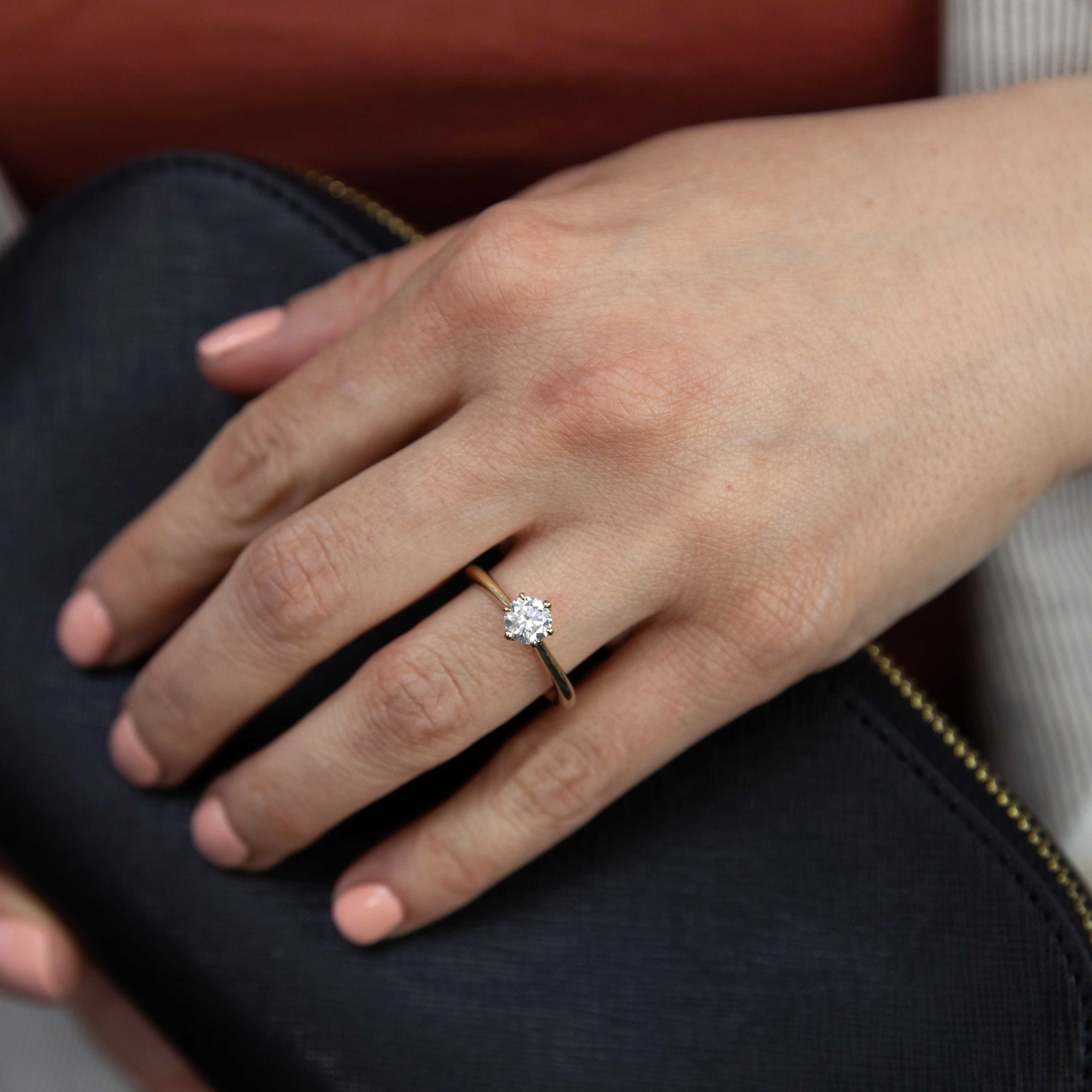 Luminesce Lab Grown 3/4 Carat Diamond Solitaire Ring set in 14ct Yellow Gold - Image 3