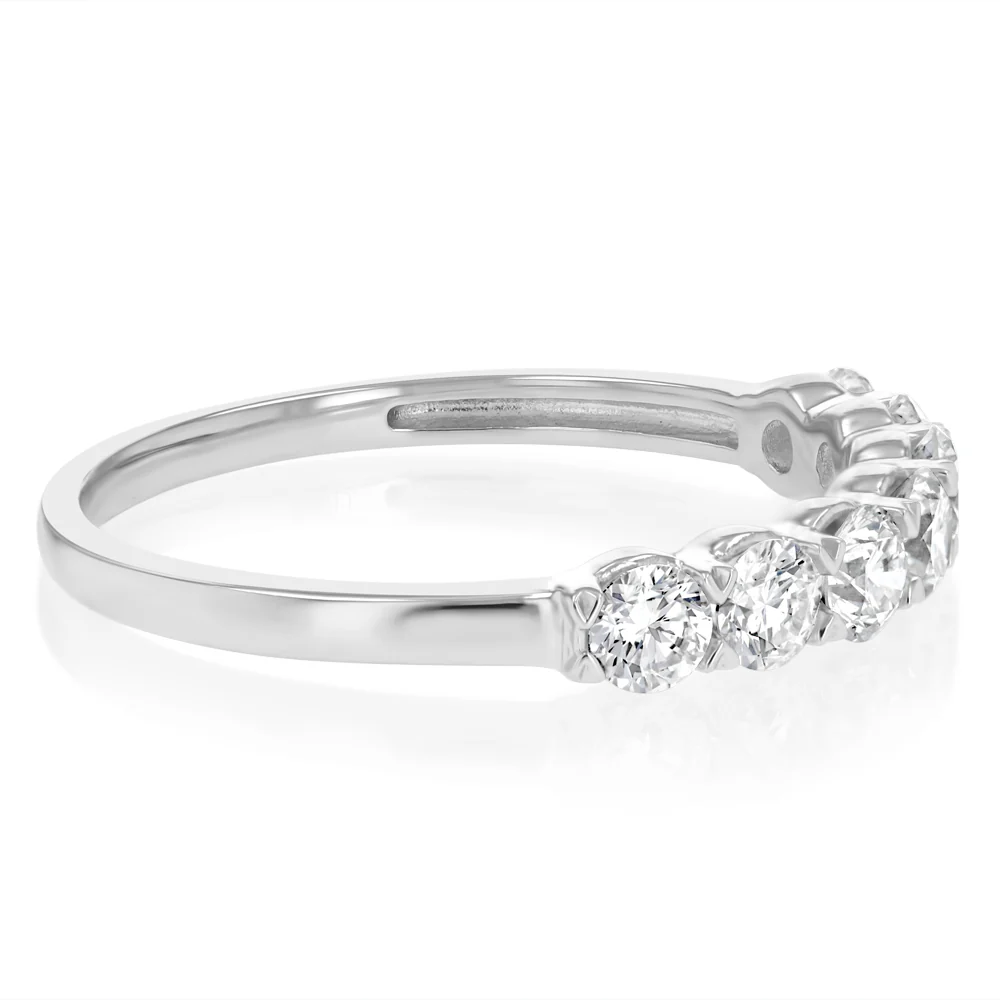 Luminesce Lab Grown 3/4 Carat Eternity Ring in Sterling Silver - Image 2