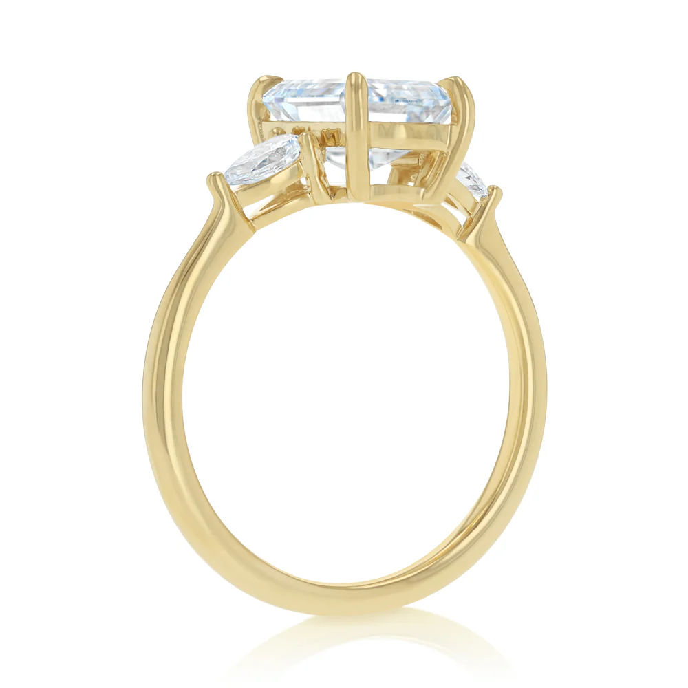 Luminesce Lab Grown 3.40 Carat Diamond Ring in 9ct Yellow Gold - Image 3