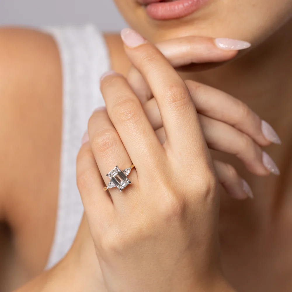 Luminesce Lab Grown 3.40 Carat Diamond Ring in 9ct Yellow Gold - Image 5