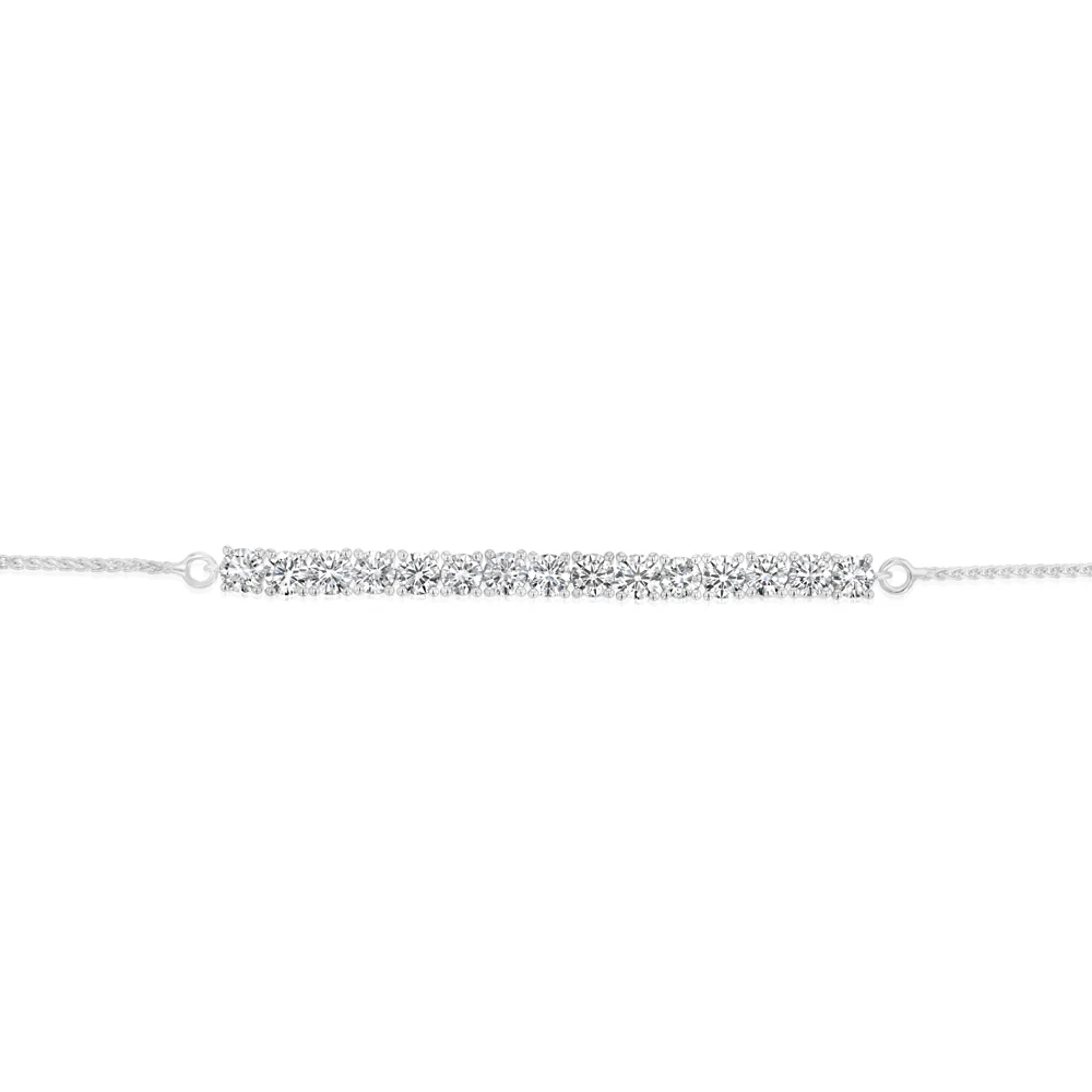 Luminesce Lab Grown 3 Carat Diamond Bolo Bracelet in Sterling Silver - Image 2