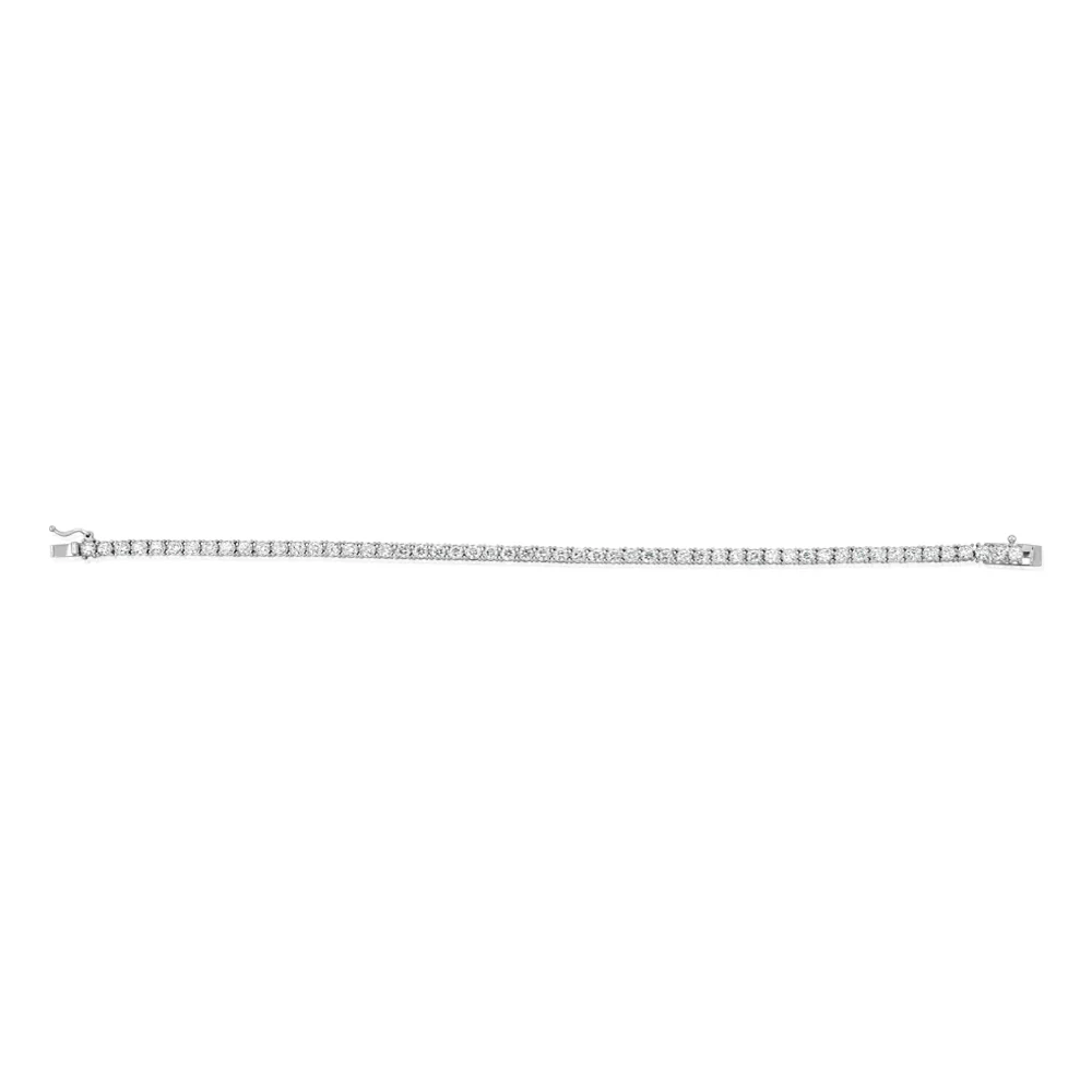 Luminesce Lab Grown 3 Carat Diamond Tennis Bracelet in 9ct White Gold - Image 2