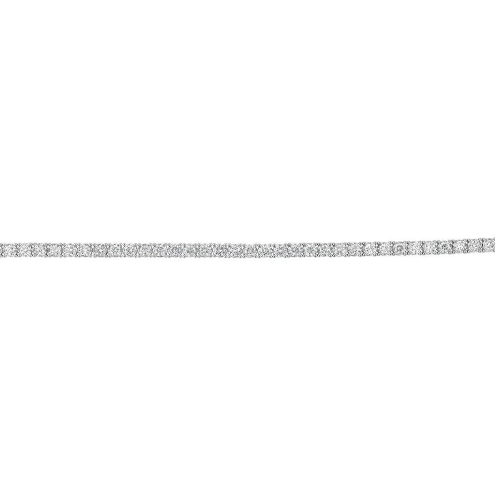 Luminesce Lab Grown 3 Carat Diamond Tennis Bracelet in 9ct White Gold - Image 3