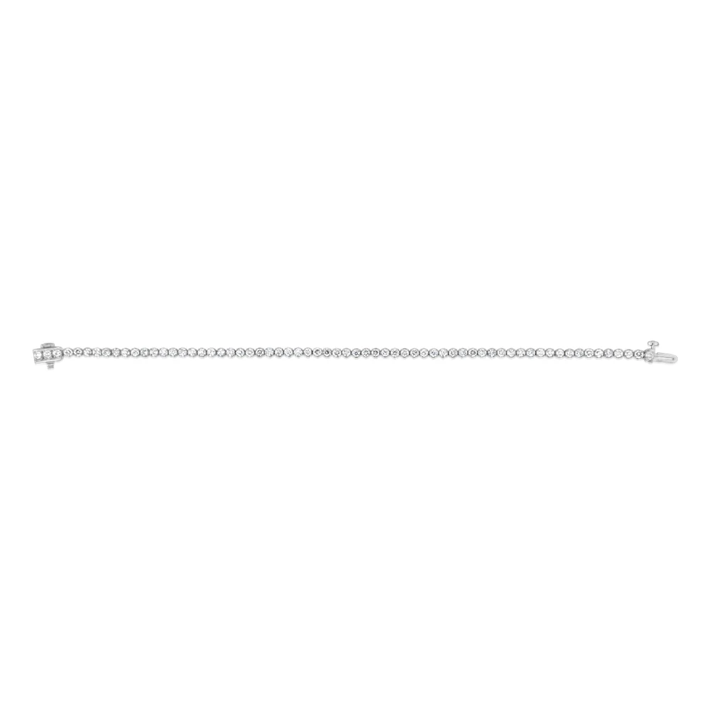 Luminesce Lab Grown 3 Carat Diamond Tennis Bracelet in Platinum - Image 2