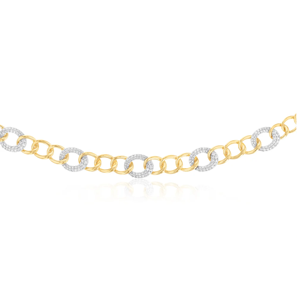 Luminesce Lab Grown 4.5 Carat Diamond Necklace in 9ct Yellow Gold - Image 2